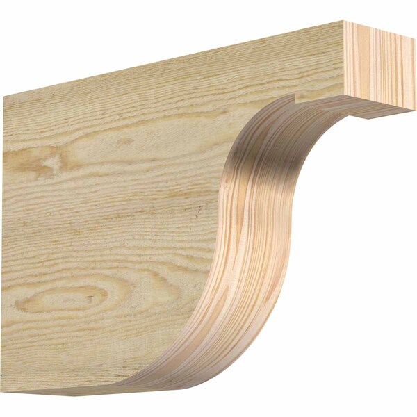Ekena Millwork Del Monte Rough Sawn Rafter Tail, Douglas Fir, 4"W x 12"H x 18"L RFT04X12X18DEL00RDF - main